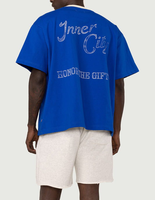 Neighborhood Pocket T-Shirt - Long Beach Blue