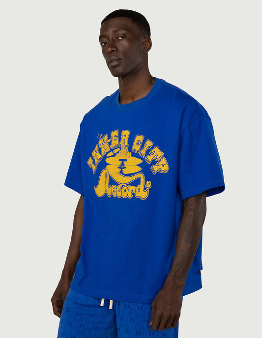 Records T-Shirt - Long Beach Blue
