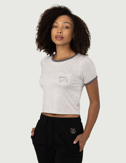 Womens Neighborhood Pocket T-Shirt - Bone