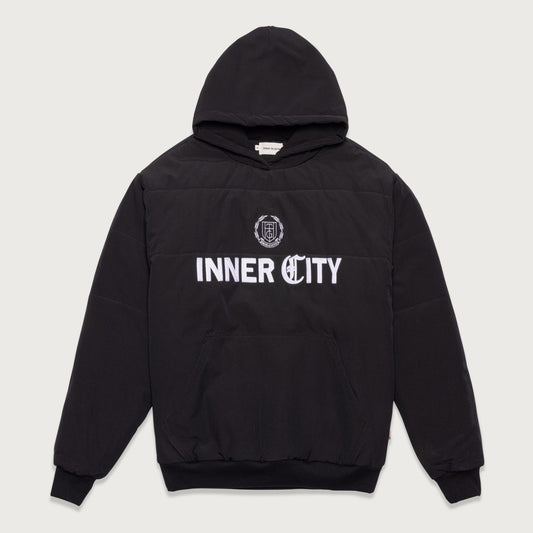 Inner City Puff Hoodie - Black
