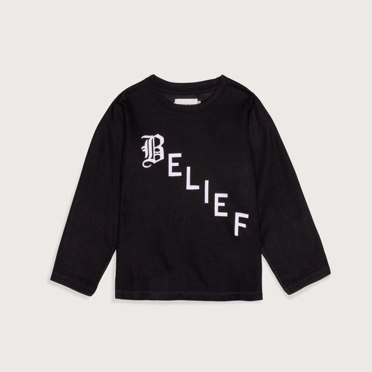 Kids Belief L/S T-Shirt - Black