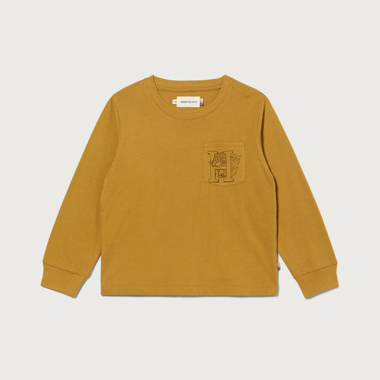 Kids Mascot L/S - Mustard