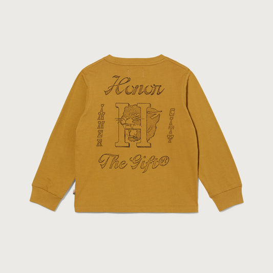 Kids Mascot L/S - Mustard