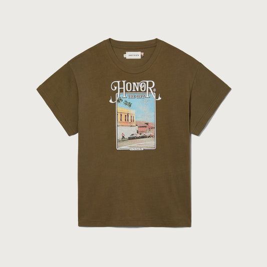 Womens Our Block T-Shirt - Olive