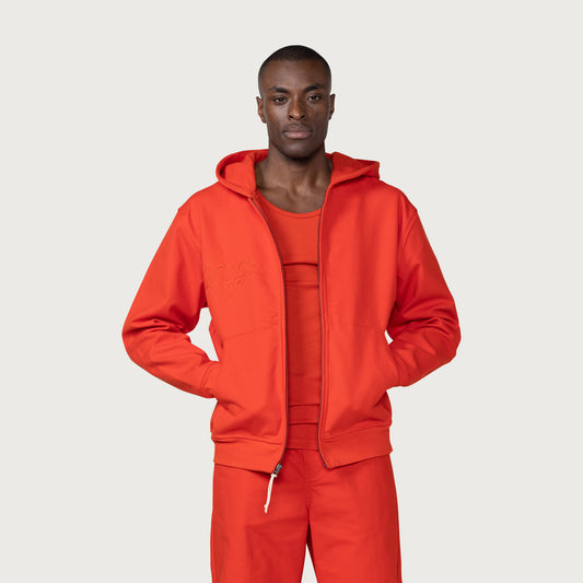 Full Zip Truth Hoodie - Orange