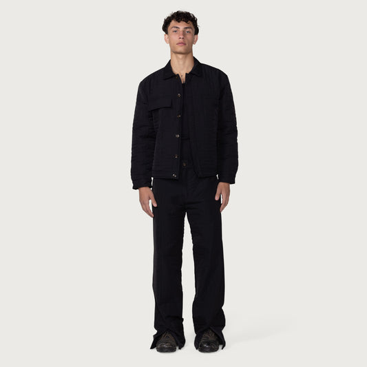H Quilted Jacket - Black