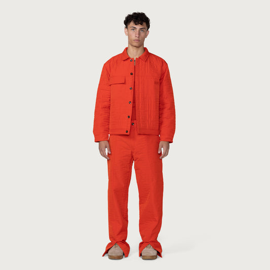 H Quilted Jacket - Orange
