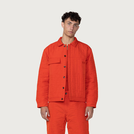H Quilted Jacket - Orange