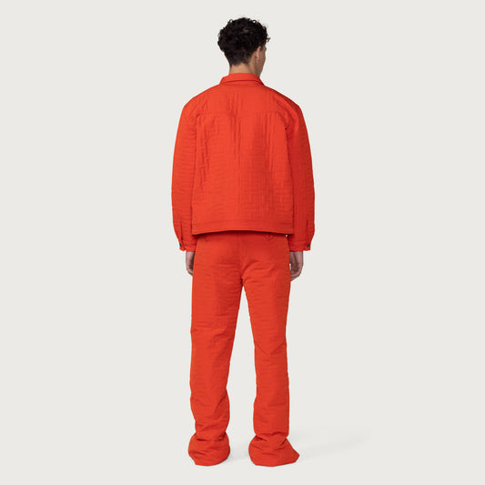 H Quilted Jacket - Orange