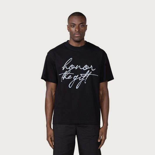 HTG® Script T-Shirt - Black