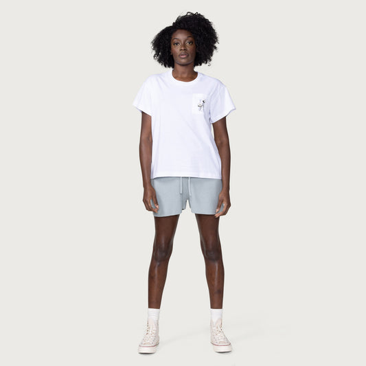 Womens Cotton H T-Shirt - White