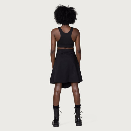 Womens Pleated Skirt - Black