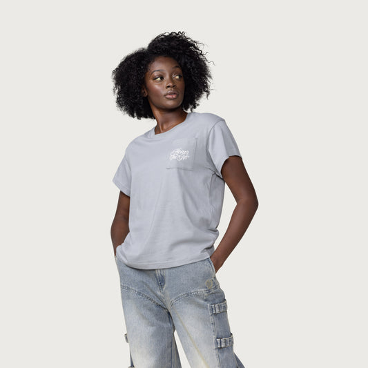 Womens Sewing Needle T-Shirt - Slate
