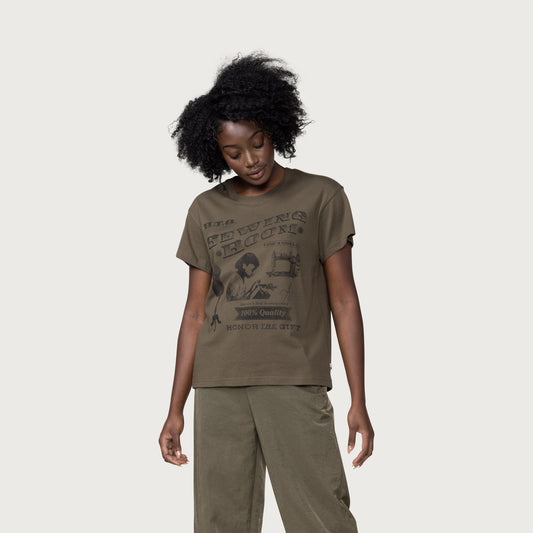 Womens Sewing Room T-Shirt - Olive