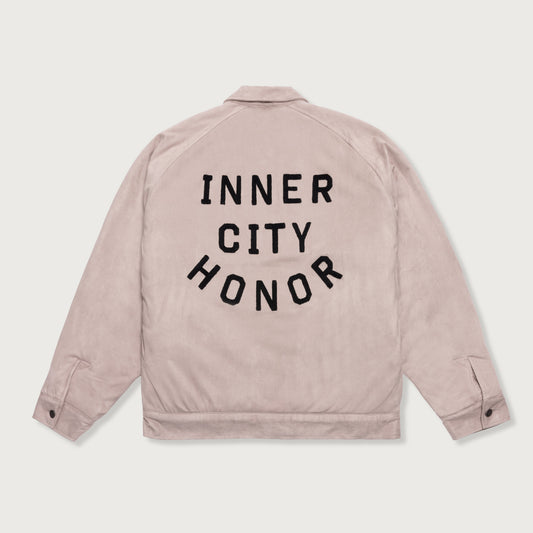 Sueded Band Jacket - Grey