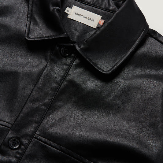 Womens Vegan Trench - Black