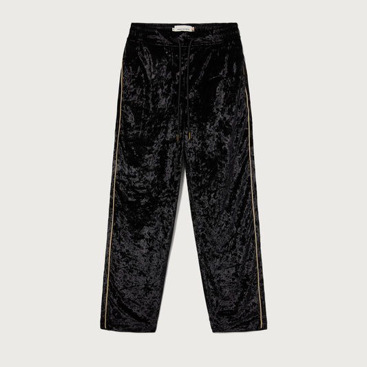 Womens Velvet PJ Pant - Black