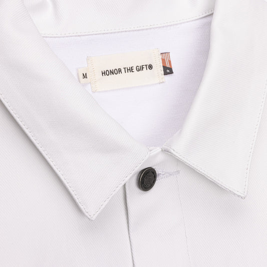 HTG® Wax Denim Trucker - White