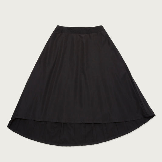 Womens Pleated Skirt - Black