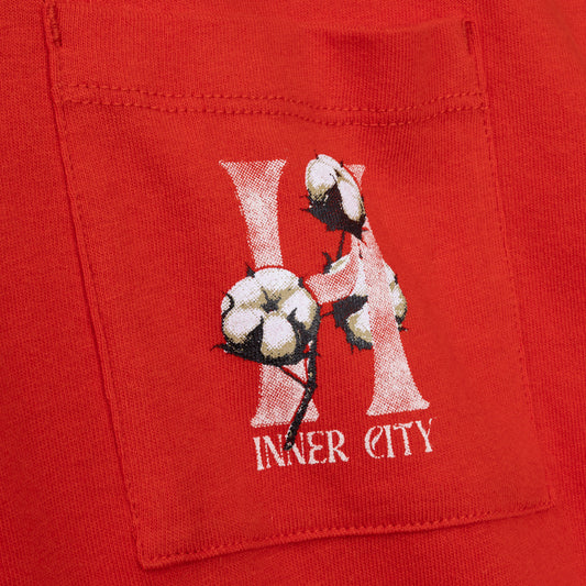 Womens Cotton H T-Shirt - Orange