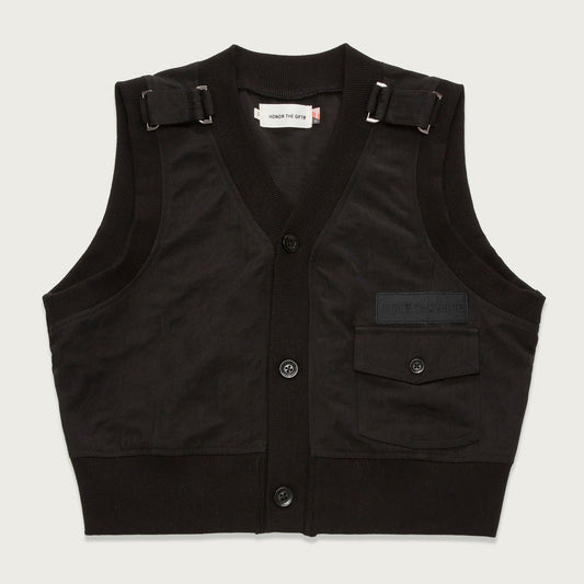 Womens Shop Vest - Black