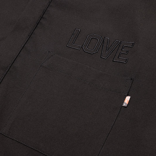 Womens Love Button Up - Black